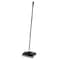 Rubbermaid Commercial Floor & Carpet Sweeper, Plastic Bristles, 44" Handle, Black/Gray FG421288BLA - alternate 1